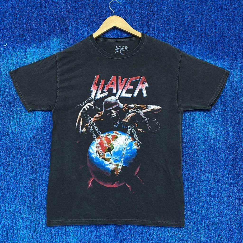 Slayer World Tour Rock T-shirt Size Medium Unisex T-Shirt