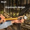 Giyo 120psi Bicycle Pump Portable Mini Bike Hand Pump Hidden Hose Design Twin Head Tire Inflator with Gauge Bicycle Accessories