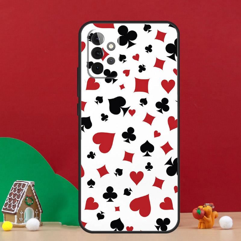 CASINO PLAYING CARDS Case For Samsung Galaxy A56 A33 A13 A36 A23 A52 A32 A12 A54 A34 A14 A16 A53 A15 A35 A55 A17