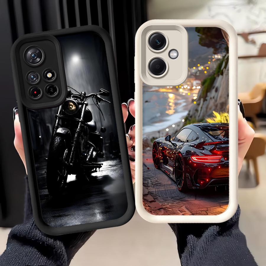 Luxury Supercar Car Phone Cover Case for Xiaomi Poco F8 C50 X3 Pro C61 X3 NFC C51