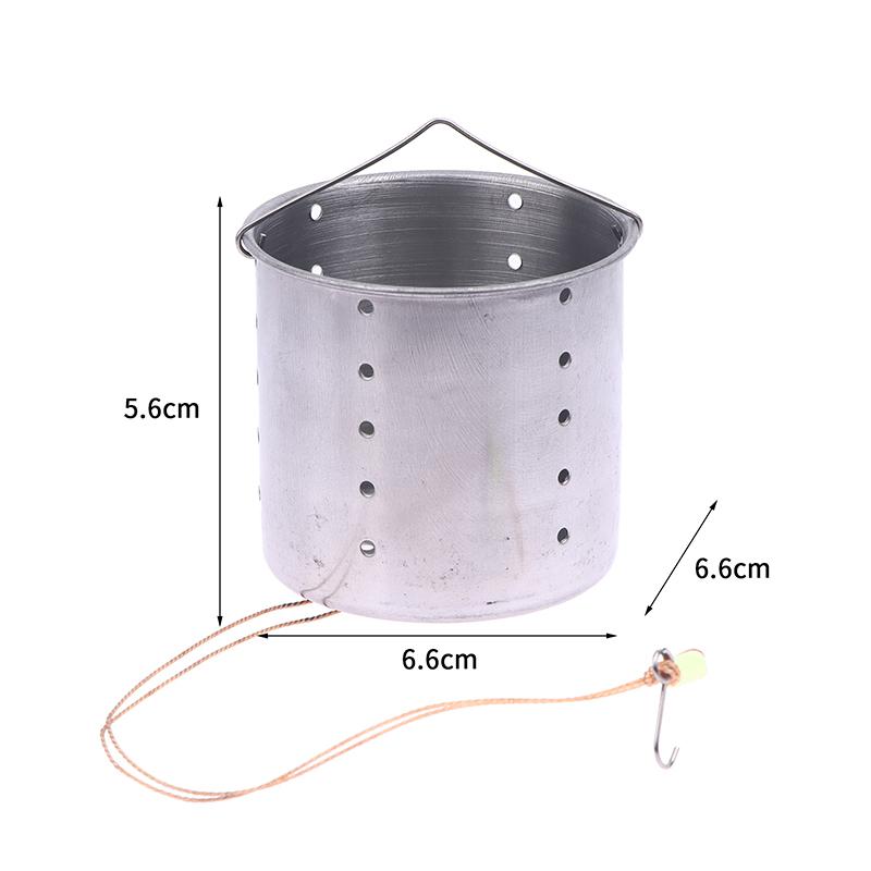 

1Pc Raft Fishing Nesting Device Stainless Steel Submerged Bottom Fixed Point Dimper Reducing Resistance Fishing Bait Thrower XL