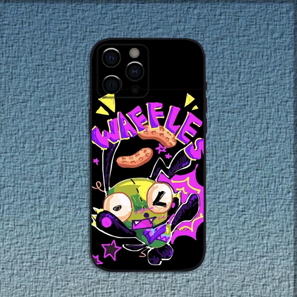 Cartoon I-Invader Zim Gir Phone Case For iPhone 16,15,14,13,12,11,Pro,X,XS,Max,XR,Plus,Mini Soft Black Cover