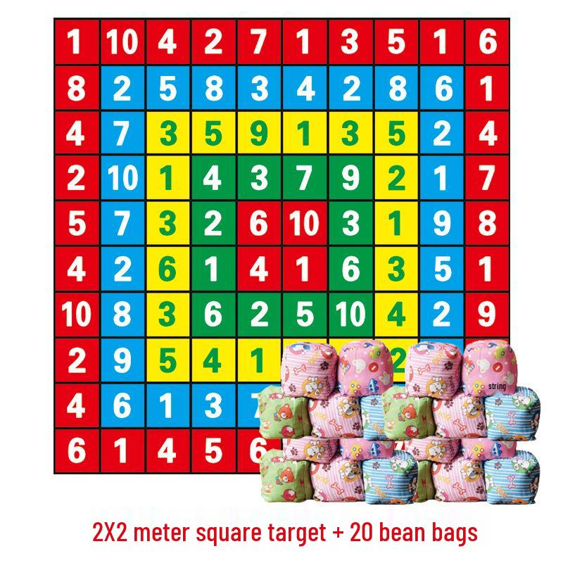 Sandbag Toss Target: Fun Outdoor Game for Kindergarten Team Building