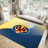 Villarreal FC Design Kristall Samt Teppich Gemütlich Nicht?Rutschfester Teppich mit Aufdruck für Schlafzimmer Wohnzimmer Eingang