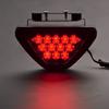 12V Universal Auto LED Fog Light Triangle Brake Stop Light Red Tail Lamp Rear Safety Collision Avoidance Flash Warning Bulbs