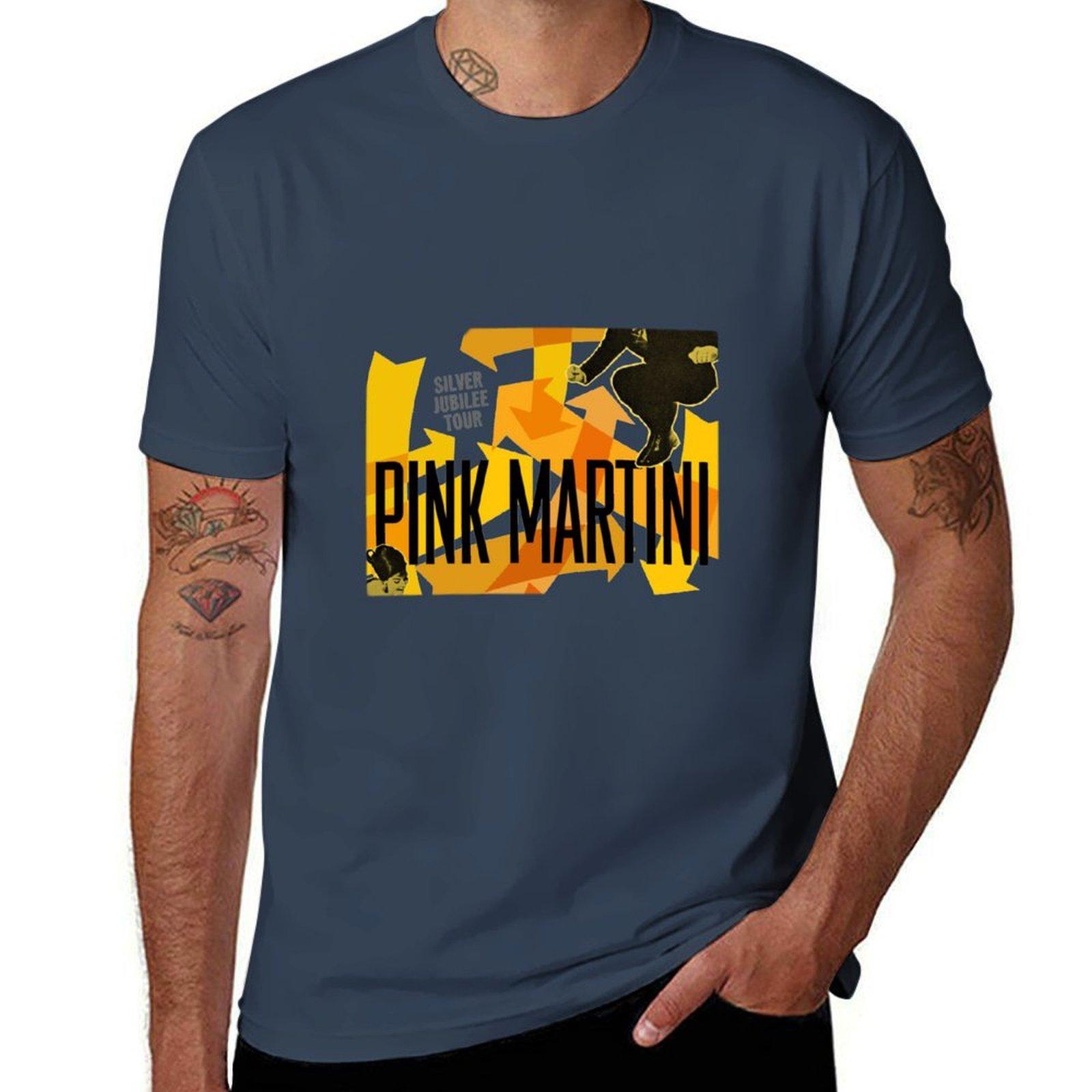 PINK MARTINI TOUR T-Shirt t shirt men 100% cotton luxury brand t shirts for man cotton T-Shirt S