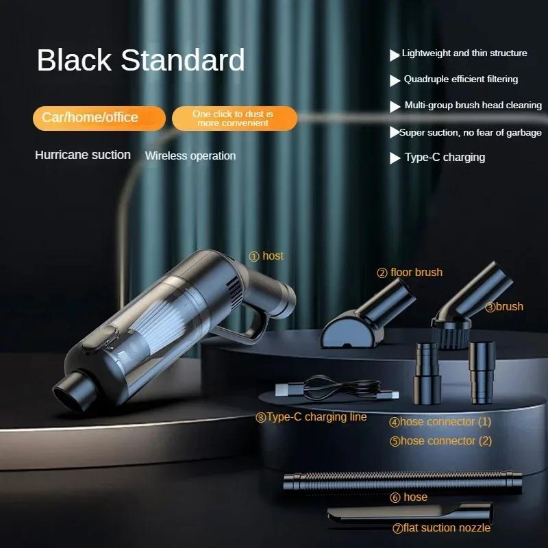 6000PA Handheld Wireless Vacuum Cleaner Electric Sweeper Powerful High-Power Cordless Mini Home Car Remove Mites Dust Cleaner