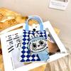 Cute Cartoon Dopamine Knit Crossbody Phone and Coin Bag