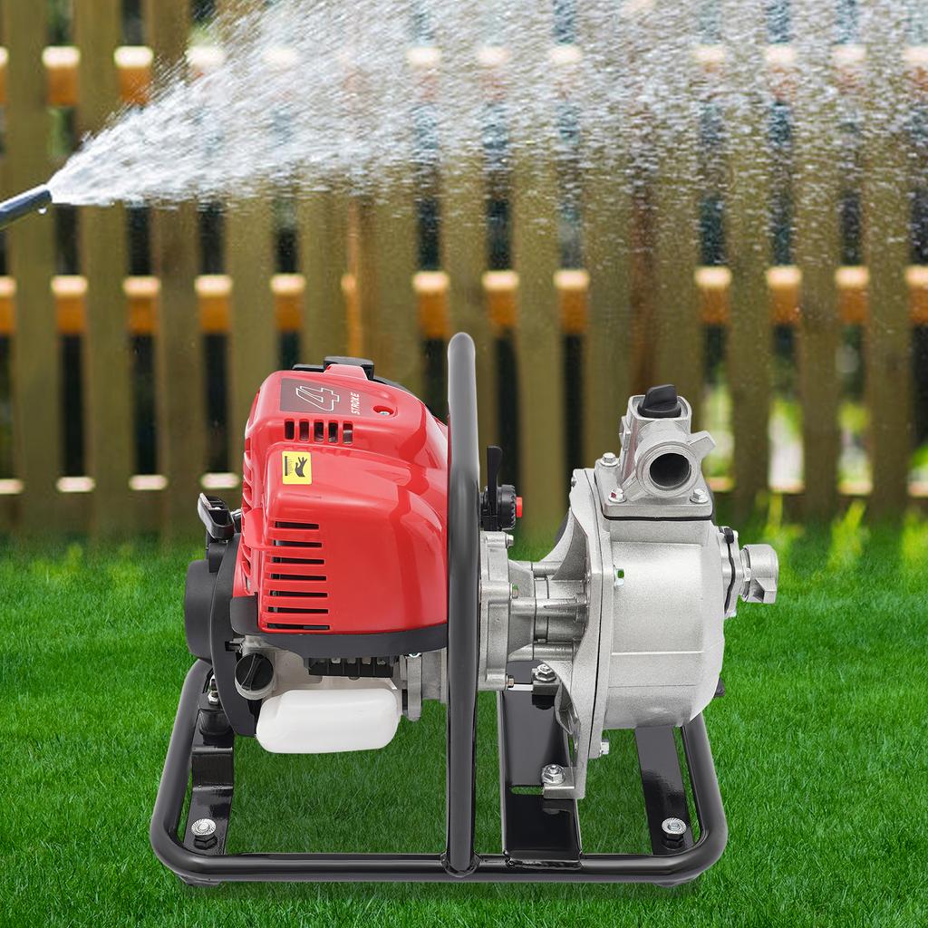 38cc Gasoline Engine Water Pump,four-stroke Gasoline-powered Water Pump,hand-pull Start Water Pump W/ Air Filter and Mesh Screen