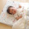 Moomin Double Gauze Fitted Sheet for Made In Mini Double Misty Gray Babies, Japan, Size, Gauze, (60x90cm)