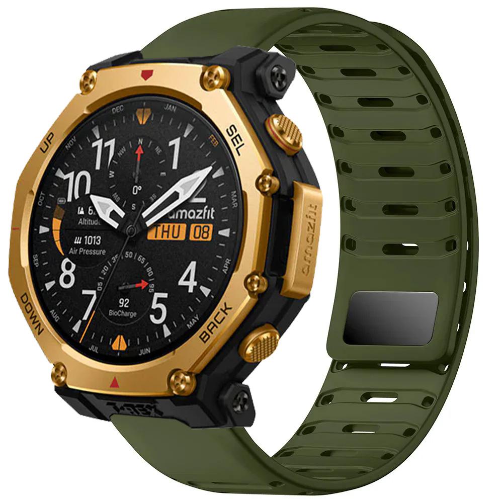 22mm Silicone Sports Strap For Amazfit T-Rex3 Pro 48mm Helio Magnetic Watchband For Amazfit Balance 2 1/Bip 6 5 Bracelet Correa