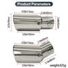 Adjustable Straight & Curved Car Exhaust Tip for Rayfang Cross, Binzhi 1.5, Old Model Reizhi, Enlang Yishen, XRV.