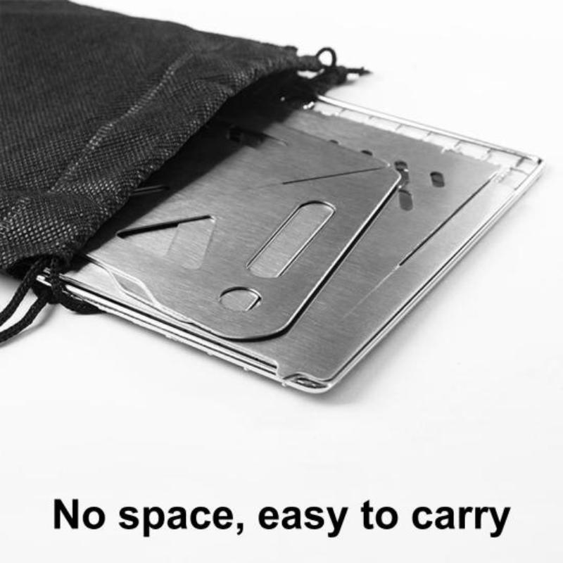 Stainless Steel Folding Versatile Outdoor Cooking Set for Barbecues Camping Travel