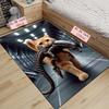 Alien Cat Rug for Sci-Fi Fans' Living Room | Fun 3D Graphic Carpet | Quirky Home Decor Ideas Skid resistant carpet