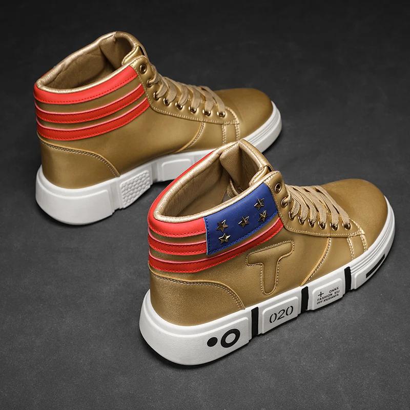 2004New High Quality Casual High Top Sports Shoes for Men in Autumn and Winter Fashionable and Versatile Lightweight Men's Shoes