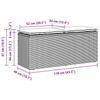 Garden Bench With Cushion Beige 110X40X44 Cm Poly Rattan