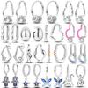 925 Silberbeschichteter Creolen-Ohrring Herz Runde Form Pendientes Geometrischer Schmuck