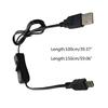 USB Charging Data Switches Cable, USB To Mini USB Charge Cable with ON/Off Switches for Hard Drive Camera Tablet Phone