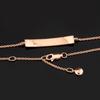 White Diamond Bracelet 925 Sterling Silver Rose Gold Jewelry Gift for Her