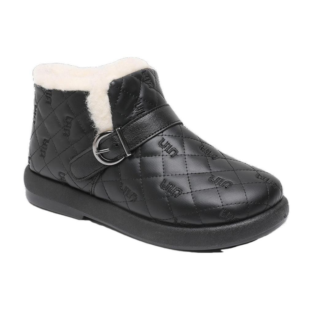 Cotton Shoes Women's New Non-slip Mother Shoes Snow Boots Waterproof Seed Doudou Shoes Thick-soled Velvet Winter Warm Old Beijing