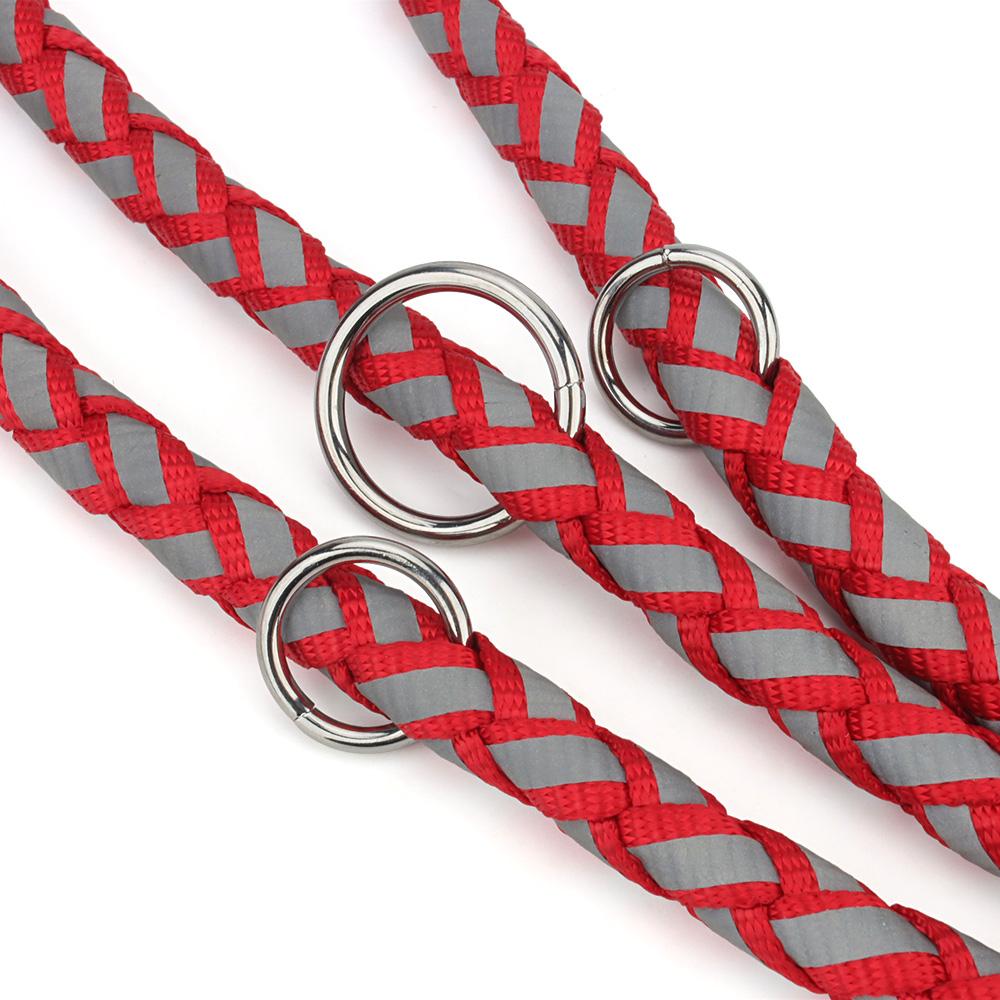 Multi-functional Double Buckle Reflective Dog Leash Double-ended Long Rope Dog Leashes Outdoor Training Run