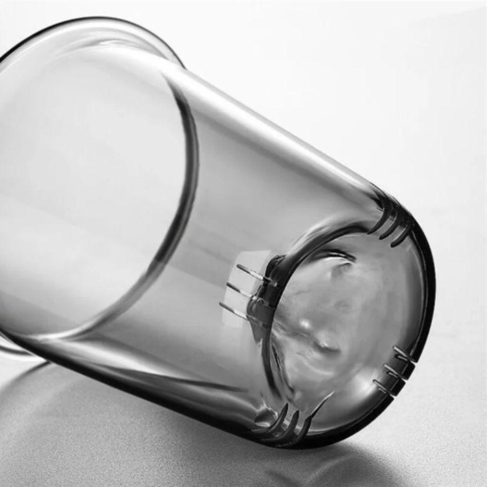 Heat Resistant Flower Tea Cup High Borosilicate Glass Tea Making Mug Water Cup  Daily Drinking