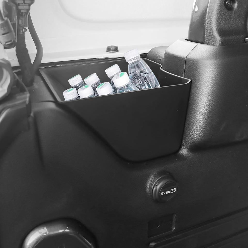 2PCS Car Rear Trunk Storage Box Cargo Organizer Tray for Jeep Wrangler JL 2026+ 2/4 Doors Stowing Tidying Interior Accessories
