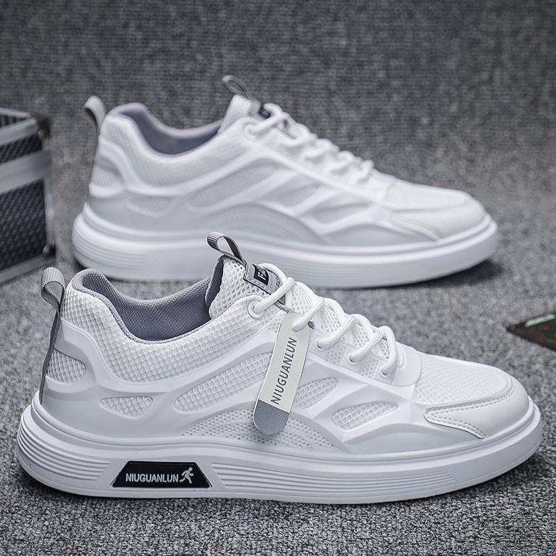 

Мужская обувь, мужская парусиновая обувь, уличная четырехсезонная дышащая мужская обувь для доски, мужская модная дышащая повседневная офисная обувь 44 белый