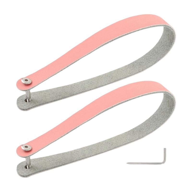 2 Pcs Front Shelf Handle Cycling Accessories Pig Nose Anticcratch Folding Bike Head Bag Pull Belt
