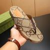 Mens Thick Sole Flip Flops With Embroidery Casual Outdoor Sandals Beach Walk