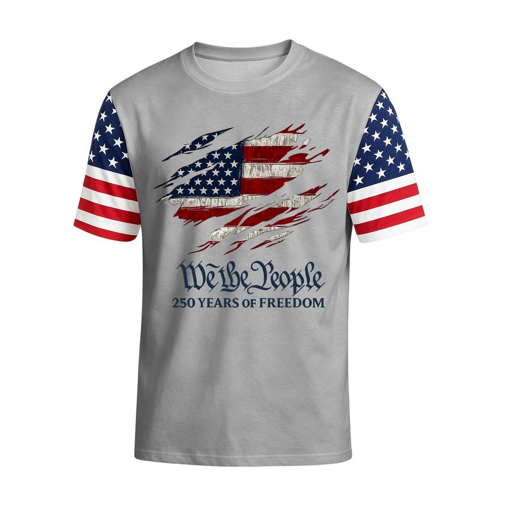 Men's Casual Round Neck Lightweight Breathable Short-Sleeve Top