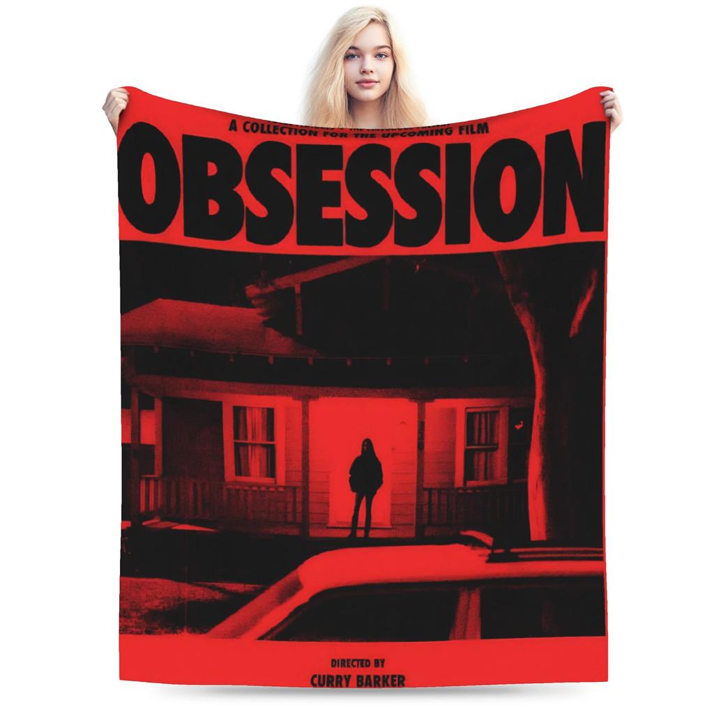 Funny Obsession Horror Movie Blanket Soft Flannel Relax Throw Blanket Machine Washable