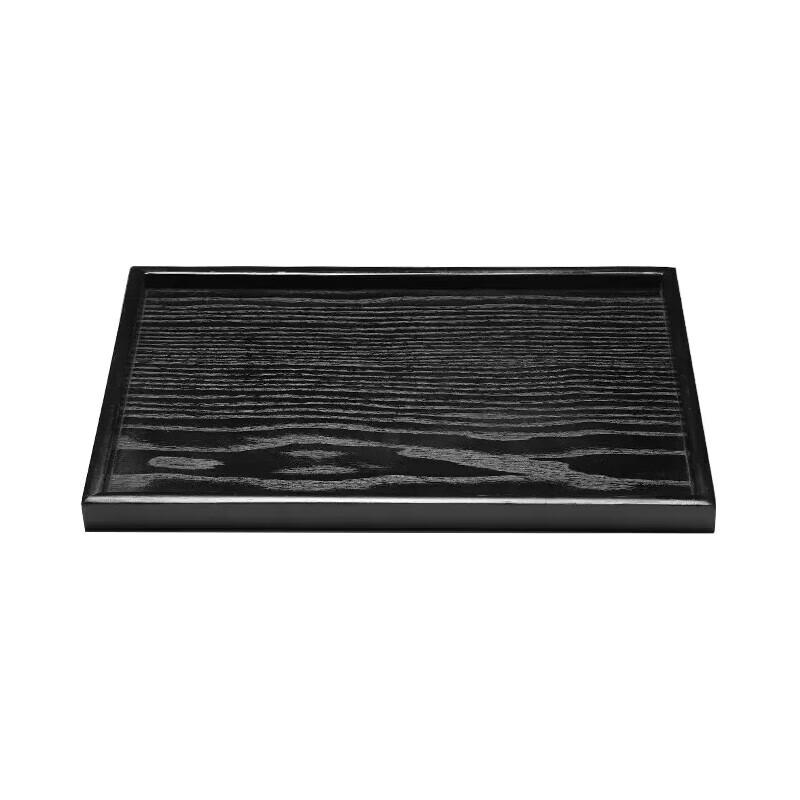 Japanese Style Black Wooden Serving Tray