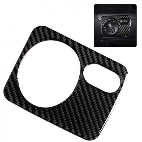 Trendy Carbon Fiber Headlight Switch Button Cover Sticker for Golf 6 082013