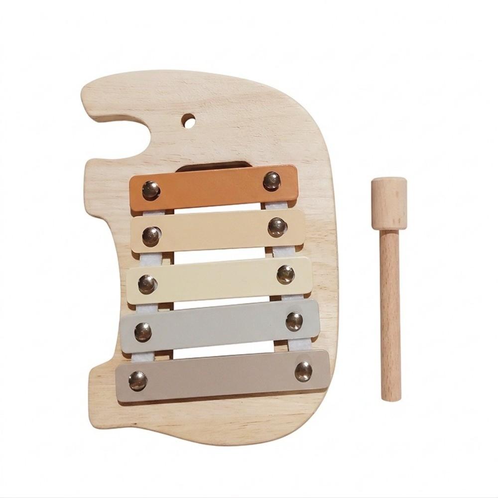 Multicolor Montessori Toy Wooden Xylophone Percussion Wooden Drum Toy Preschool