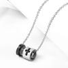 4xStainless Steel Charm Cross Pendant Necklace with Bible Verse Lord Prayer 1