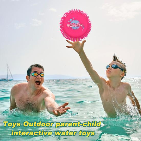 2er-Pack Wasser-Frisbees, saugfähiger Schwamm, verbessert die Eltern-Kind-Bindung, Wasserspielzeug, Outdoor-Strand-Pool-Frisbee