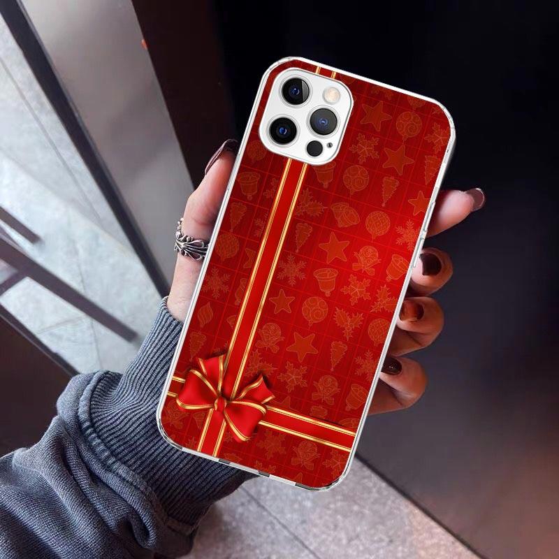 Christmas Santa Claus Present Phone Case For iPhone 17 Air 16 15 Pro Max 14 Plus 13 Mini 12 11 Cover 7 8 SE Silicone Shell Print