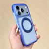 Luxury Airbag Anti-drop Magnetic Rotating Bracket Phone Case For iPhone 17 18 Pro Max For Magsafe Touch Camera Button Cover