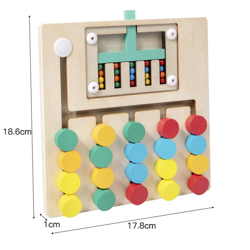 Wooden Montessori Colors Cognitive Matching Game Early Learning Educational Toys for Children Kids Logical Thinking Training