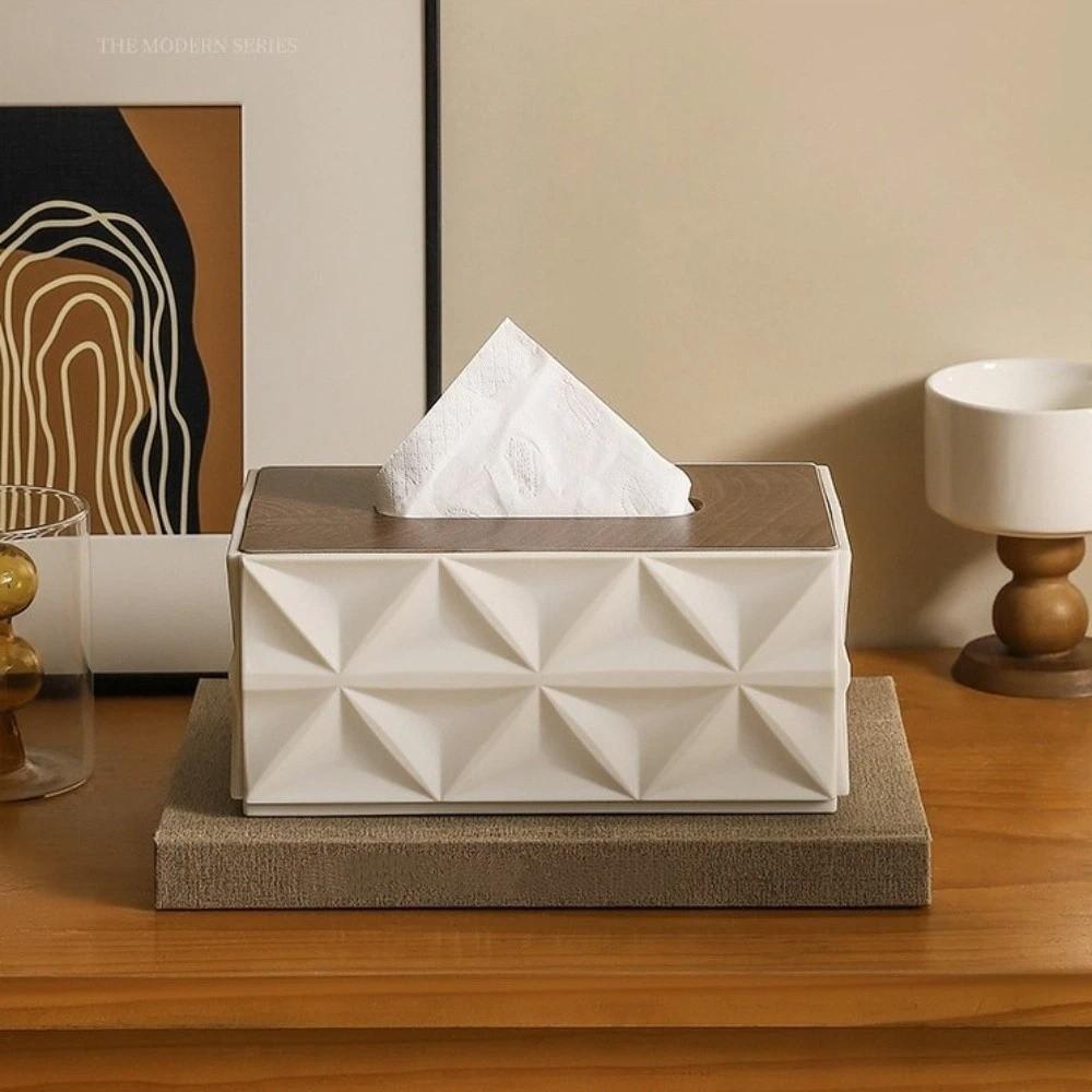 Multi-Functional Napkin Holder Elegant Desktop Paper Box Napkin Dispenser Living Room