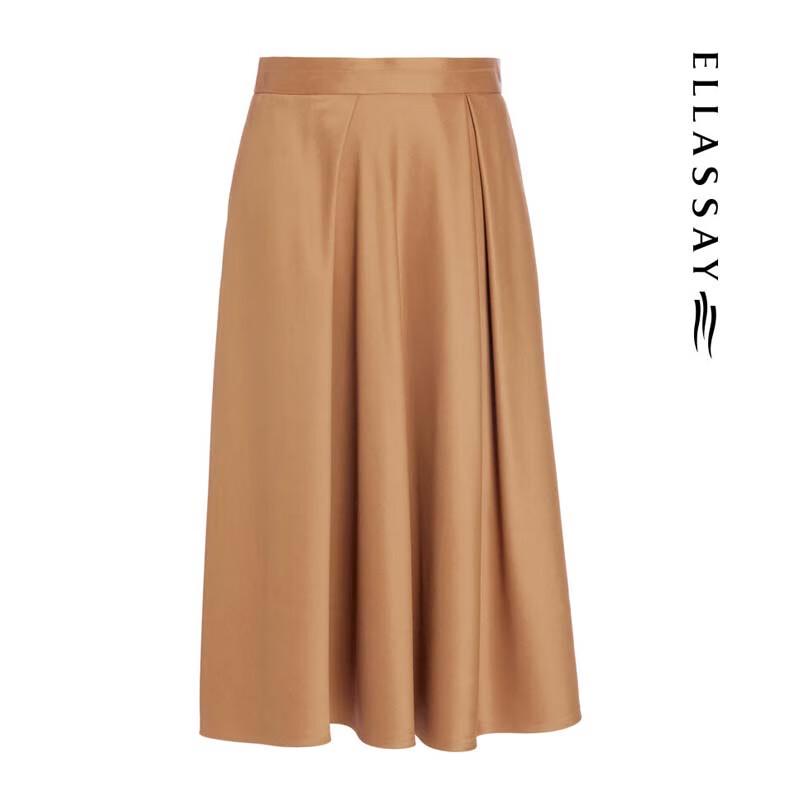 ELLASSAY Women's Mulberry Silk Pleated Midi Skirt