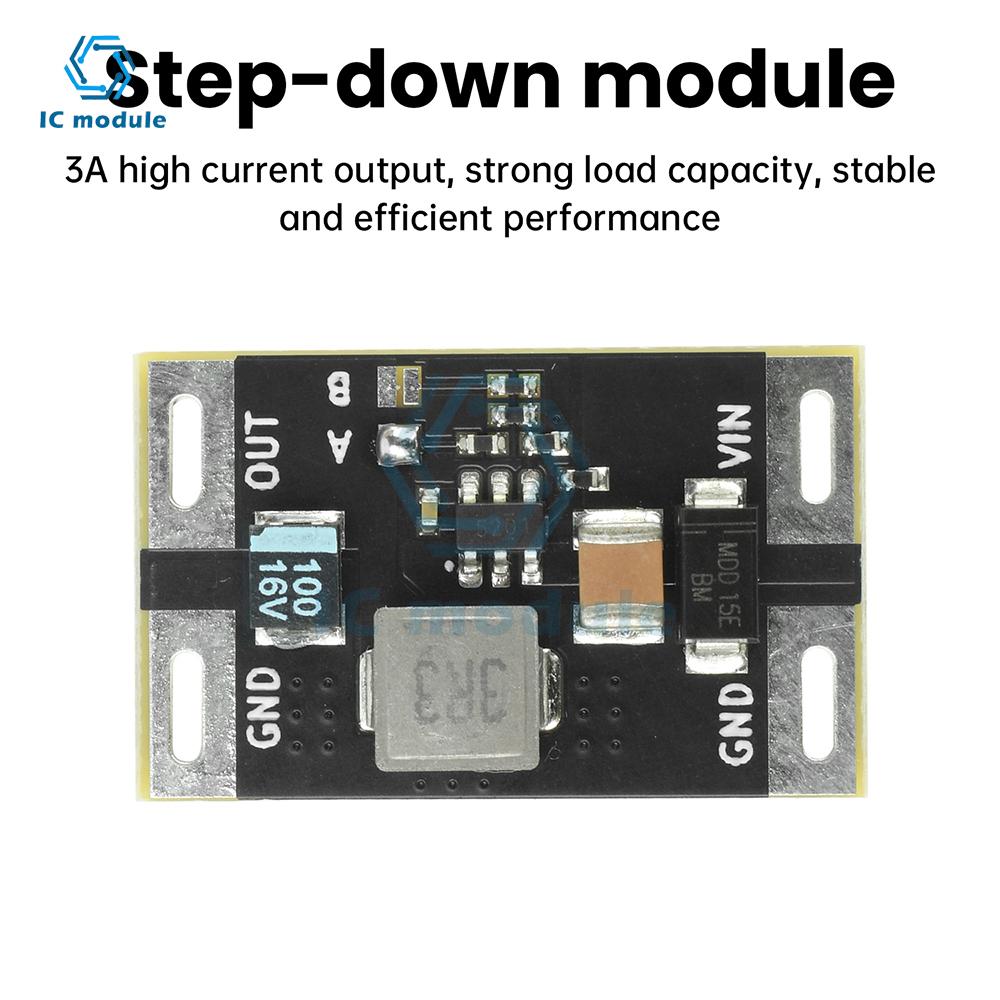 TPS563201 DC-DC Buck Converter Module 5-16V to 3.3V/5V 3A - Step-Down Power Supply with TVS Protection