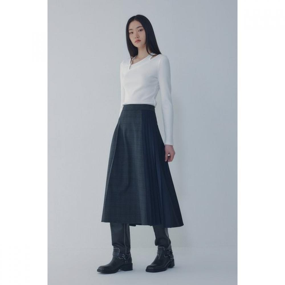 Vov Asymmetric Pleated Skirt 7156335003