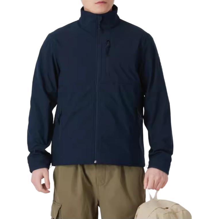 Timberland Stand Collar Casual Windbreaker Fashion Sports Jacket Men Jacket Blue A6AU4-433