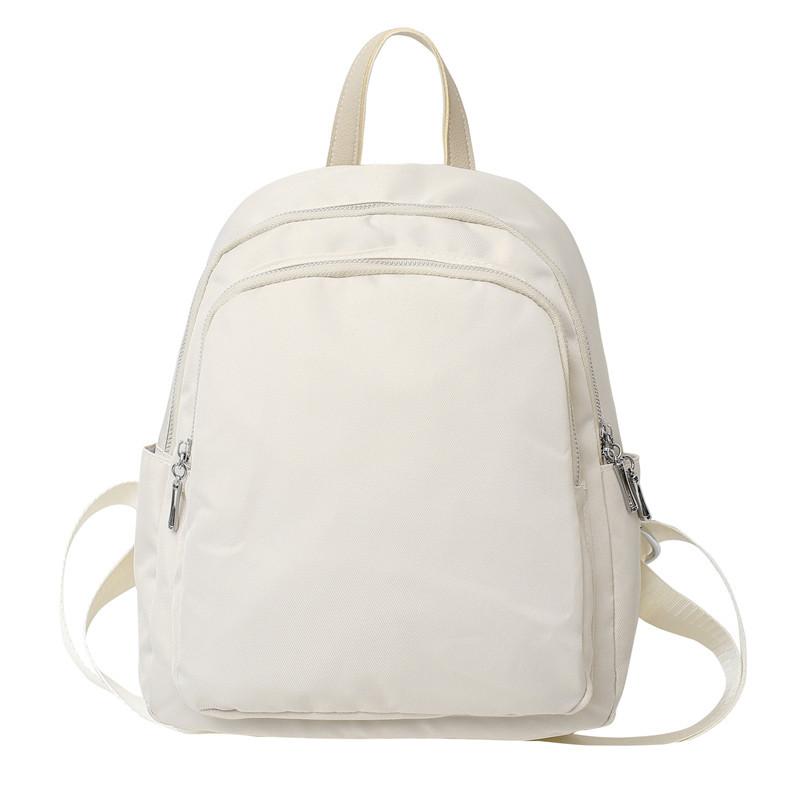 

Youth literary travel small backpack new lightweight backpack women s summer solid color simple fashion mommy backpack