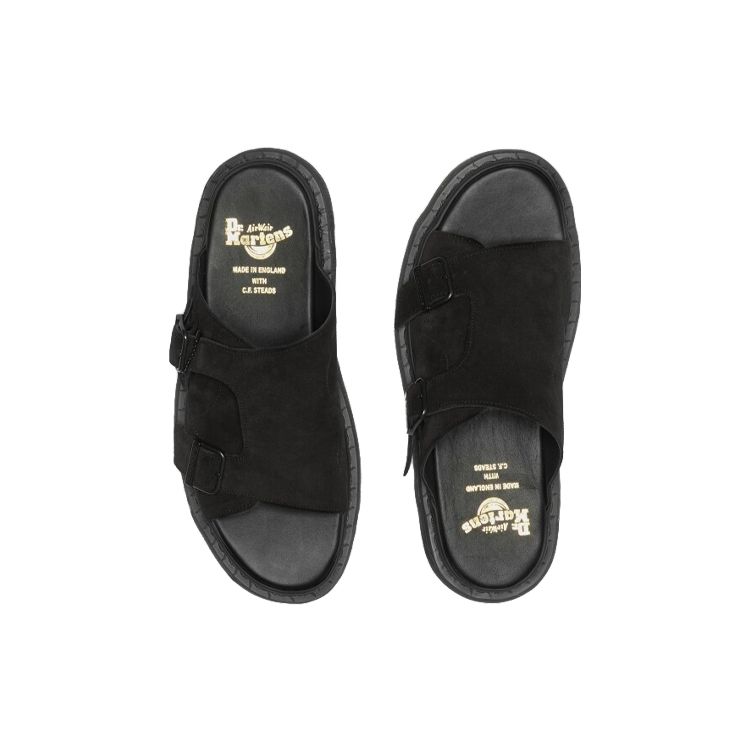 Dr. Martens Fashionable Comfortable Rubber Sole Non-Slip Slide Sandals Unisex Sandals Black 27498001