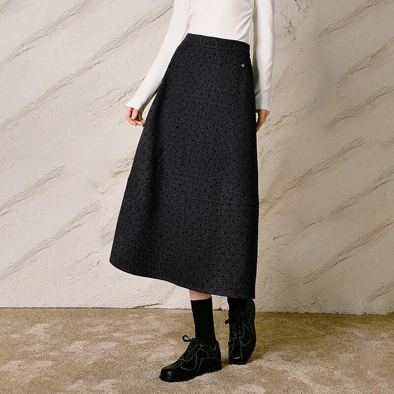 CHUYU Women's Vintage A-Line Midi Skirt