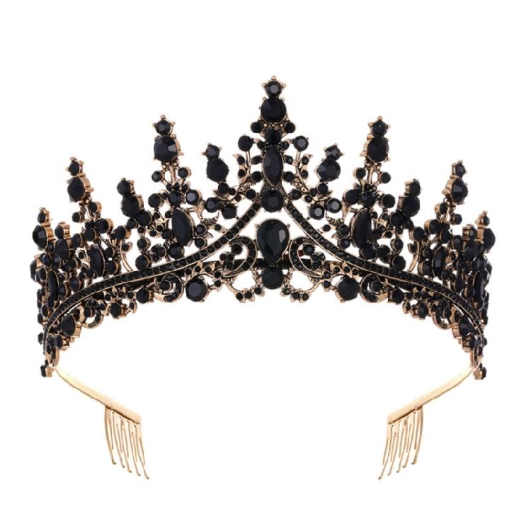 Luxurious Wedding Crowns Hairband with Rhinestones Decors Comfortable Styling Crownpiece For Bride And Reception Event