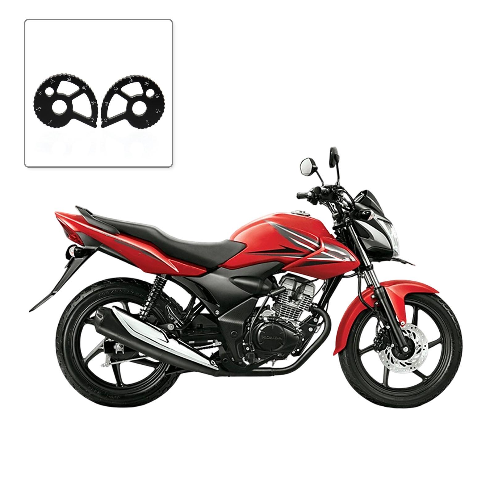 

Aircraft Grade Aluminum Chain Adjuster Tool Free Installation Universal Motorcycle Chain Tensioner for CRF150F XR250L чорний